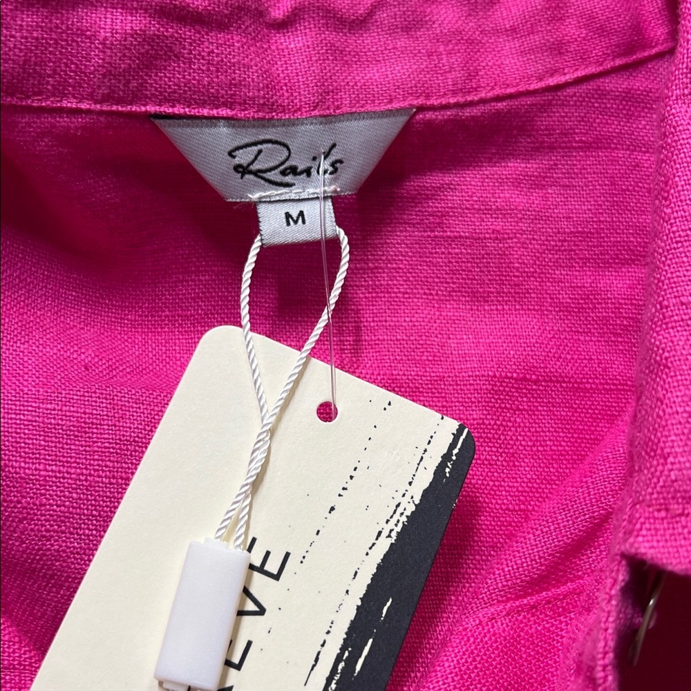 Rails Mackinley Linen Raspberry Blouse NWT - image 5